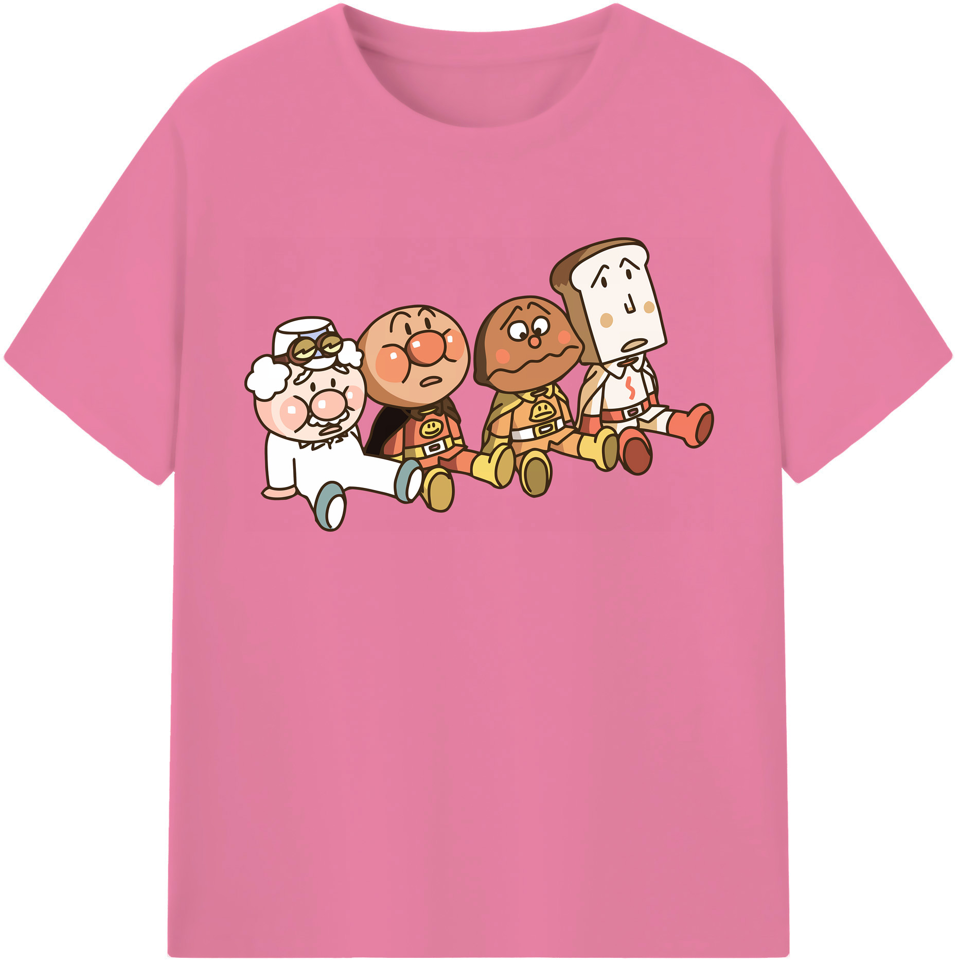 （画像用） アンパンマン Anpanman 綿100％半袖Tシャツ（フロントプリント）